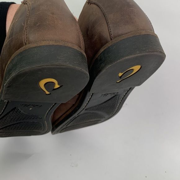 OluKai Haili Brown Leather Slip On Loafers - Picture 10 of 13